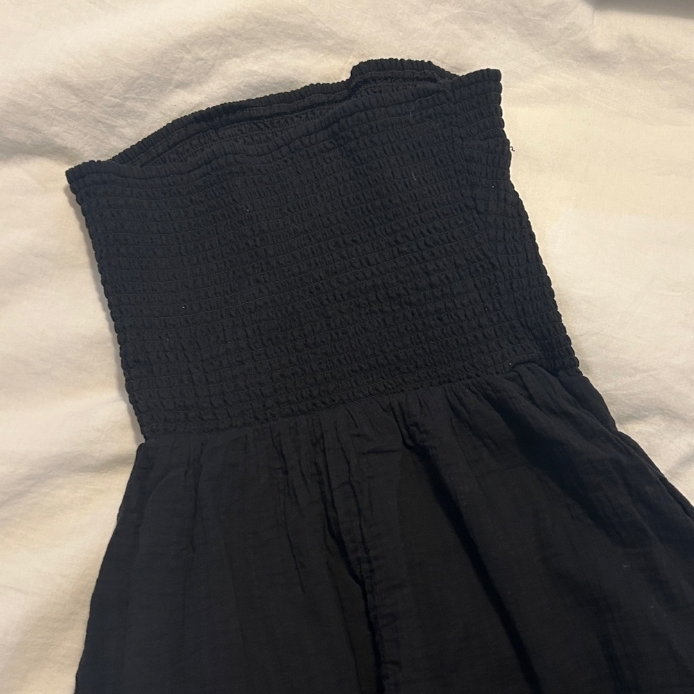 Universal Thread Black Textured strapless mini dr… - image 4